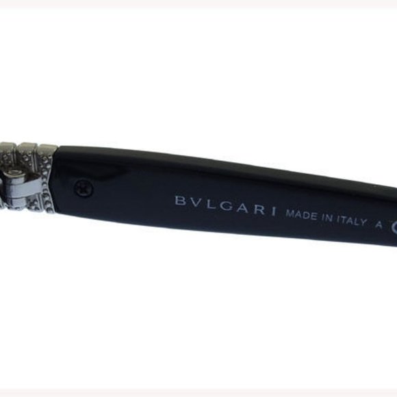 Bvlgari sunglasses Logo Black Black Woman Authentic Used Y894